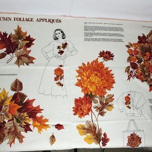 VIP Cranston Autumn Foliage Harvest Appliques Sew On Pumpkins Leaves Flowers